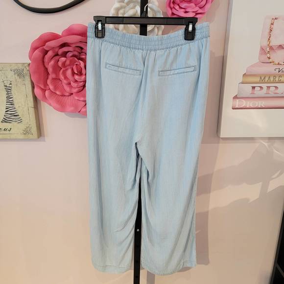 NEW RENUAR wide leg crop in chambray - Picture 2 of 2